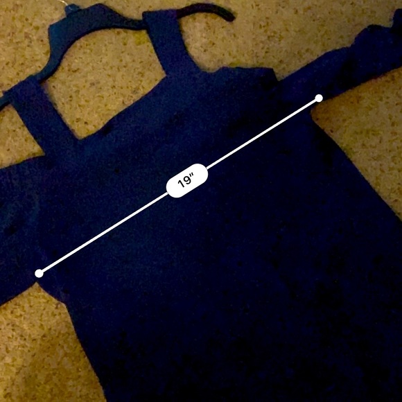 NWOT💙Rich Royal Blue Cold Shoulder Blouse - Picture 9 of 15